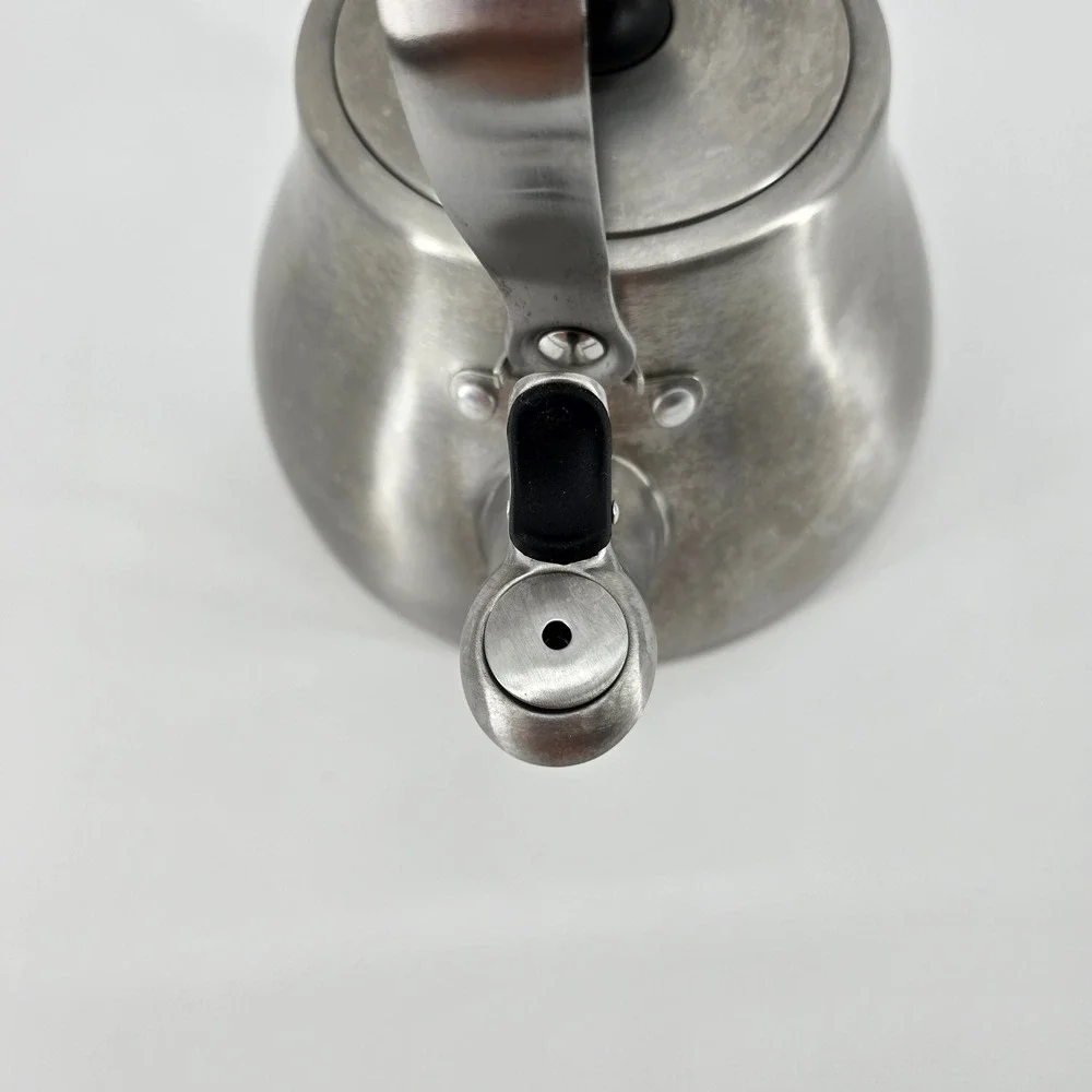 OXO Classic Tea Kettle Stovetop Whistling 18/8 Stainless Steel Silver 1.7QT
